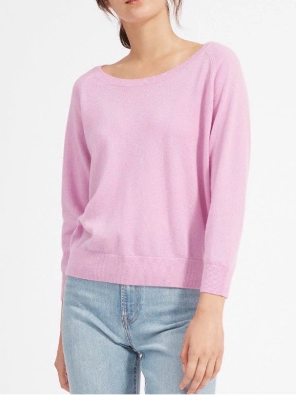 Everlane The Cashmere Ballerina Raglan Sweater Mauve Size XS